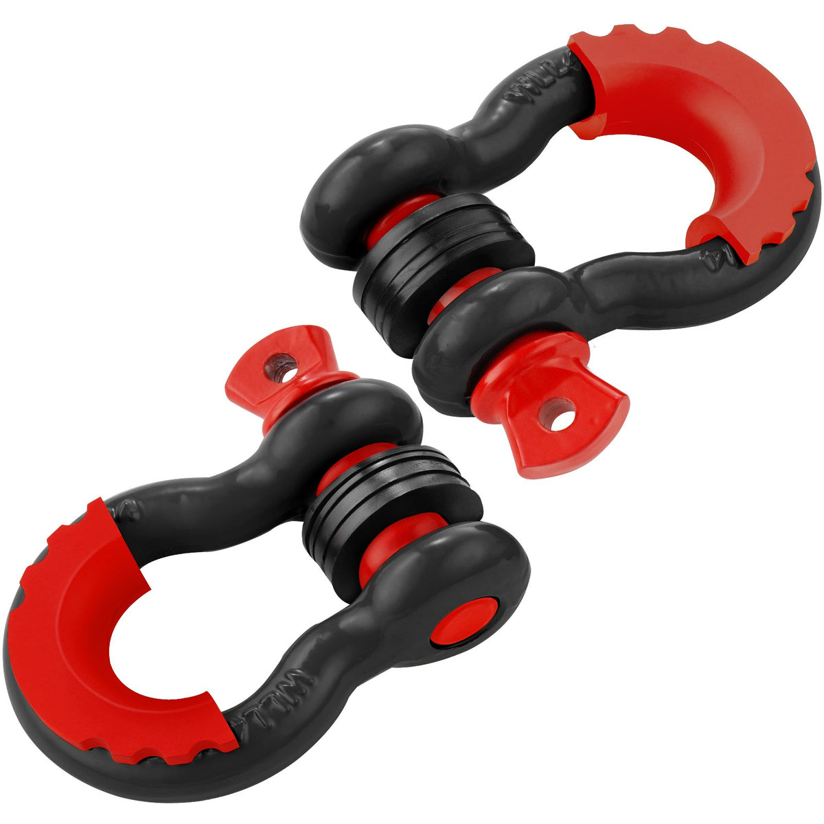 D-Ring Shackle, 2 Pack 19.05 mm Alloy Steel Shackles 28.5 Ton Break Strength with 22 mm Screw Pin, Isolators V952-JPXKHJG34YC4816P1V0