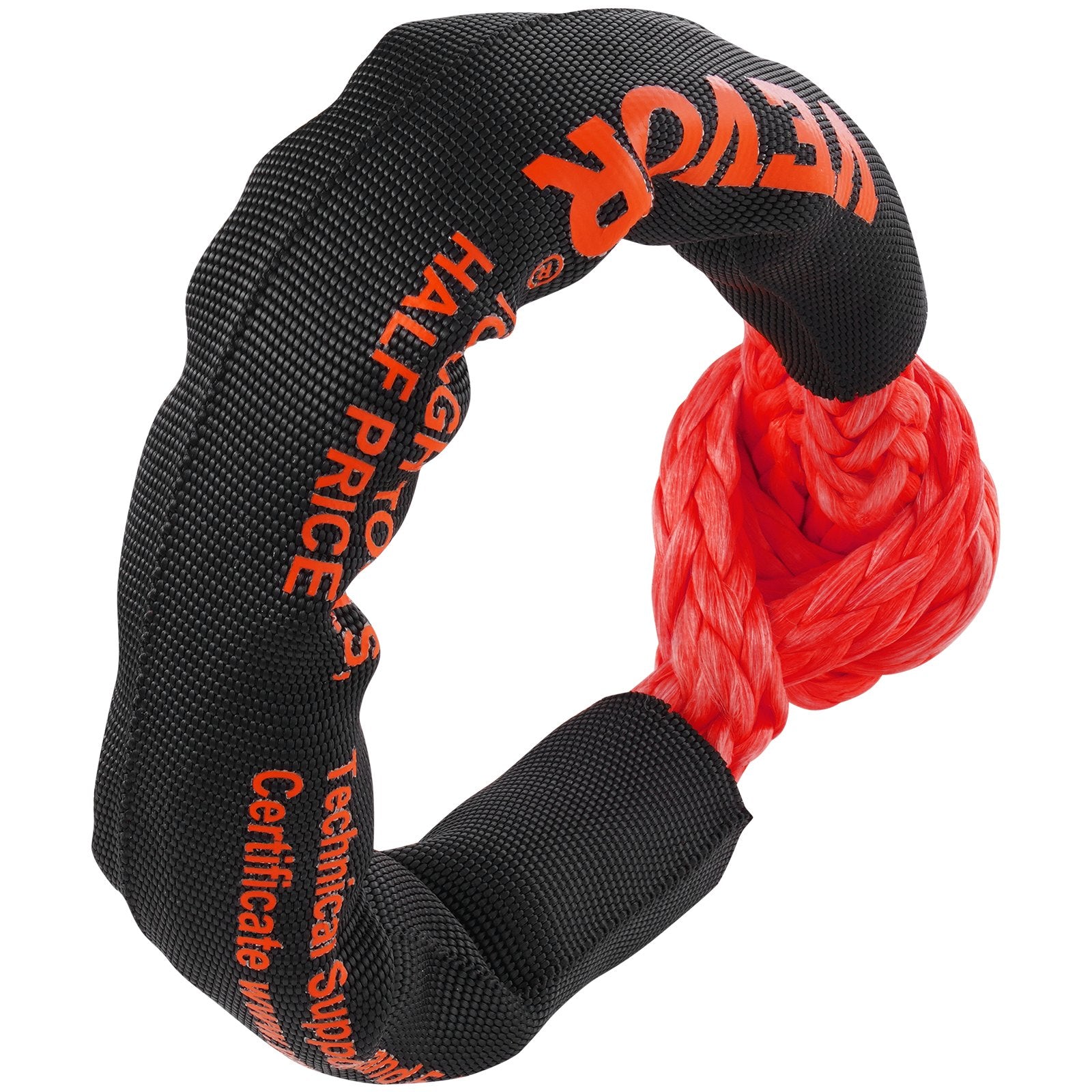 Synthetic Soft Shackle Rope, 2 Pack 12.7 x 558.8 mm 20 Ton Breaking Strength Recovery Tow Shackles with Extra V952-JPXKLSHCS12YYKH4YV0