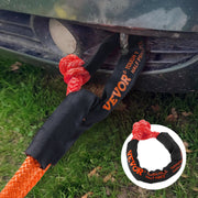 Synthetic Soft Shackle Rope, 2 Pack 12.7 x 558.8 mm 20 Ton Breaking Strength Recovery Tow Shackles with Extra V952-JPXKLSHCS12YYKH4YV0