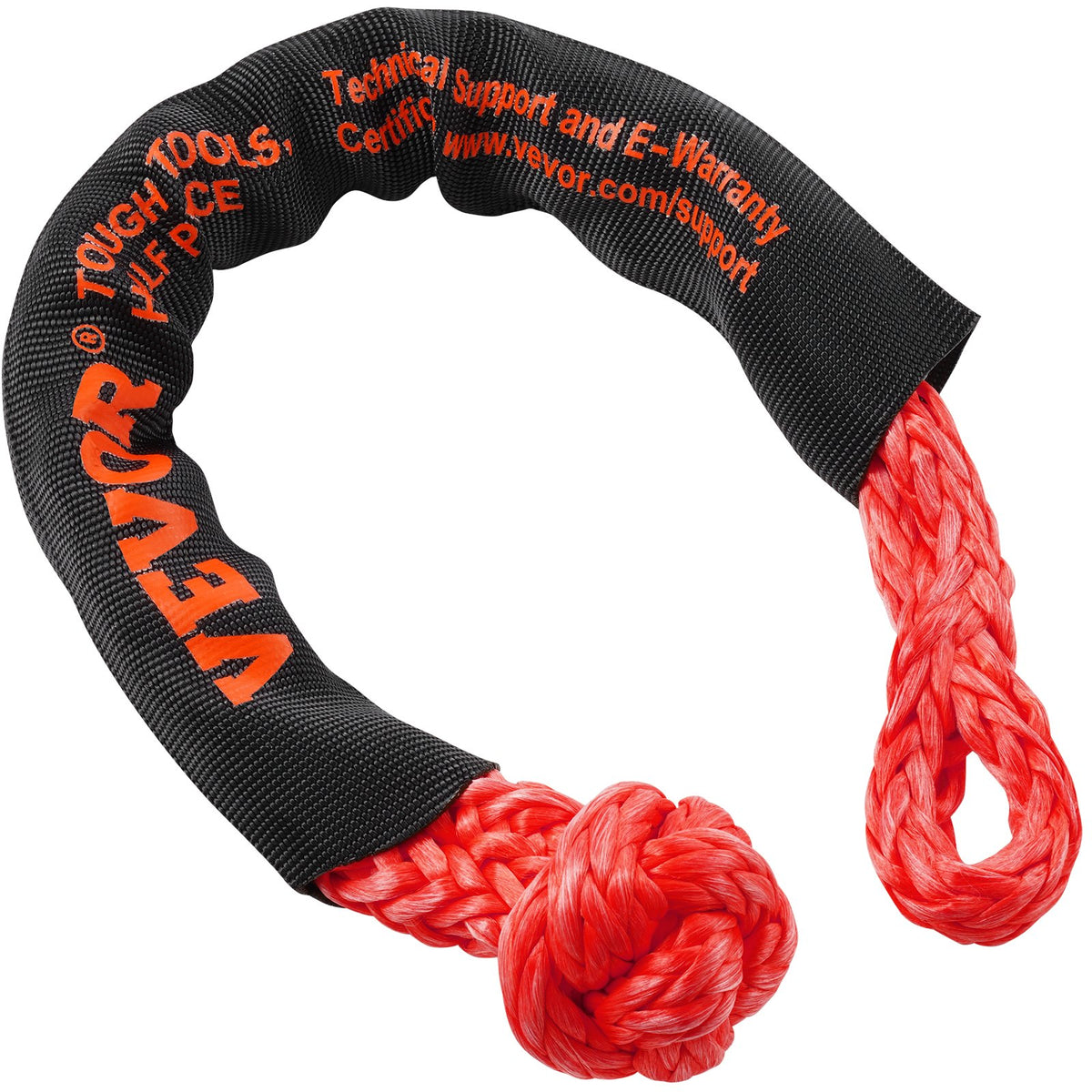 Synthetic Soft Shackle Rope, 2 Pack 12.7 x 558.8 mm 20 Ton Breaking Strength Recovery Tow Shackles with Extra V952-JPXKLSHCS12YYKH4YV0