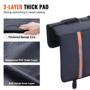 Tailgate Bike Pad, 62" Truck Tailgate Pad Carry 6 Mountain Bikes, Upgraded Grooves Tailgate Protection Pad V952-JQKWMD62INCH94P52V0