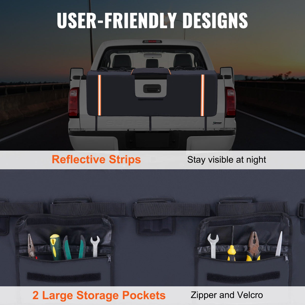 Tailgate Bike Pad, 62" Truck Tailgate Pad Carry 6 Mountain Bikes, Upgraded Grooves Tailgate Protection Pad V952-JQKWMD62INCH94P52V0