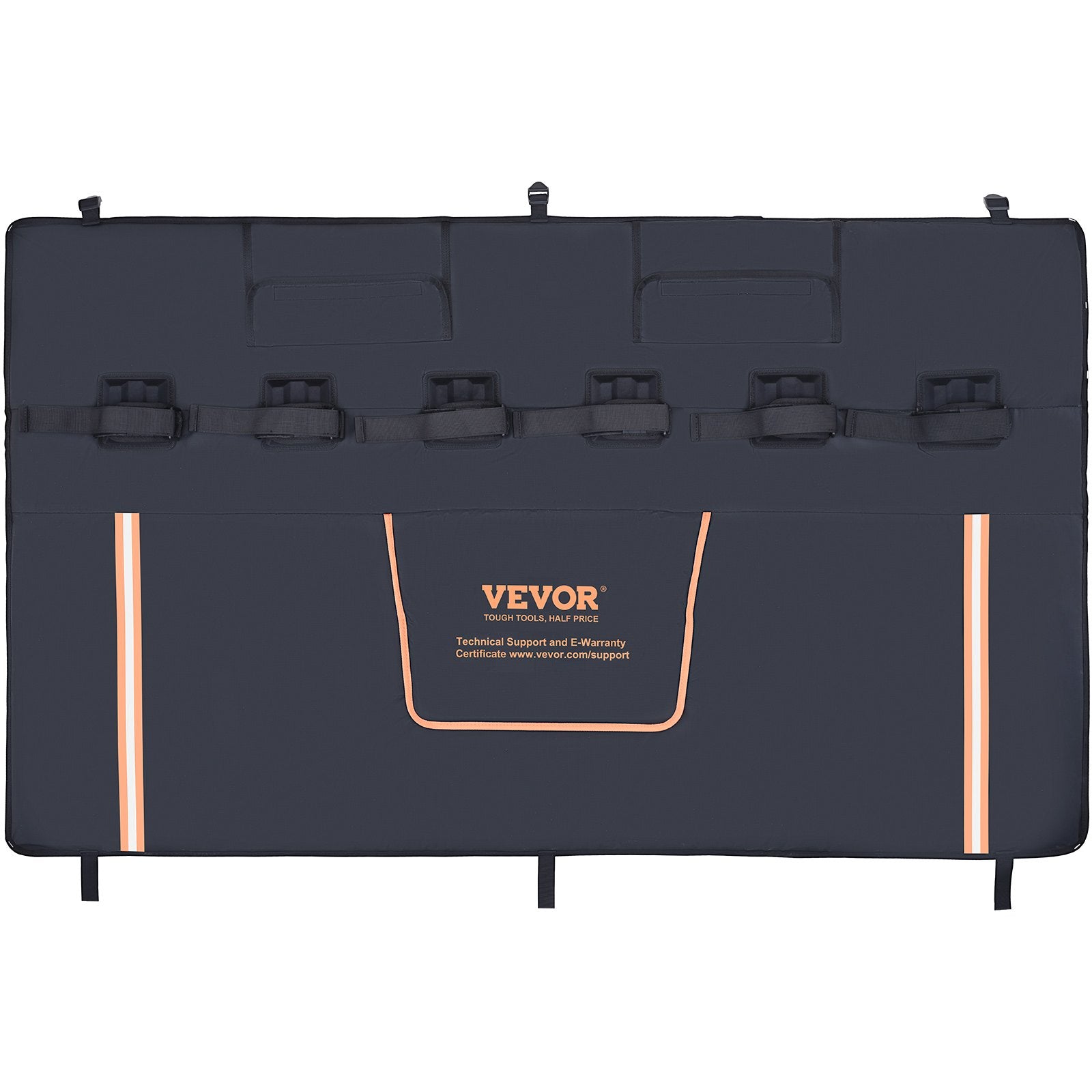 Tailgate Bike Pad, 62" Truck Tailgate Pad Carry 6 Mountain Bikes, Upgraded Grooves Tailgate Protection Pad V952-JQKWMD62INCH94P52V0