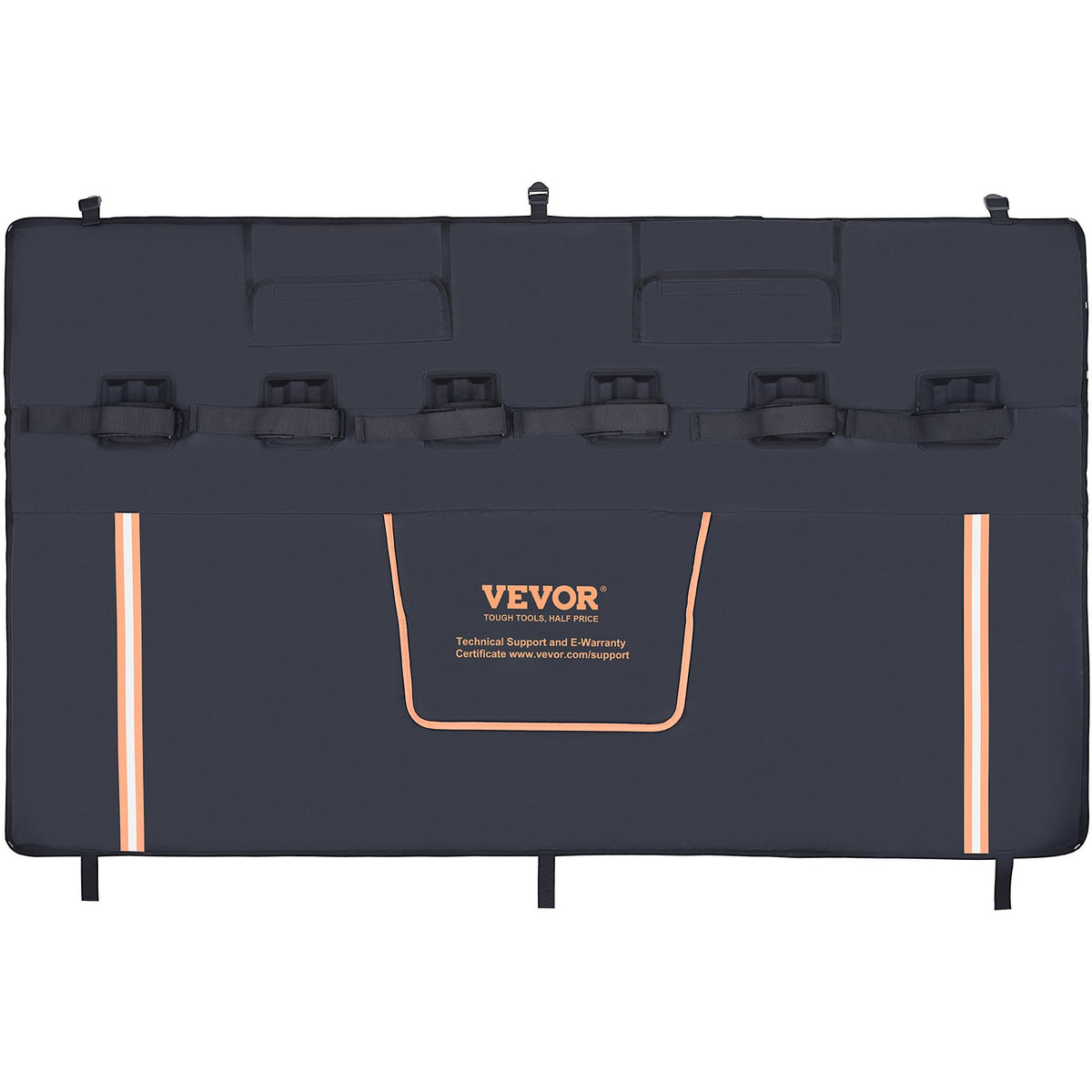 Tailgate Bike Pad, 62" Truck Tailgate Pad Carry 6 Mountain Bikes, Upgraded Grooves Tailgate Protection Pad V952-JQKWMD62INCH94P52V0