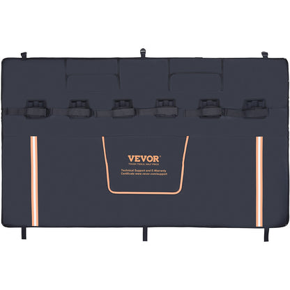 Tailgate Bike Pad, 62" Truck Tailgate Pad Carry 6 Mountain Bikes, Upgraded Grooves Tailgate Protection Pad V952-JQKWMD62INCH94P52V0