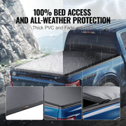 Truck Bed Cover, Roll Up Truck Bed Tonneau Cover, Compatible with 2009-2024 Ford F-150 Styleside Bed, for V952-JQSKCHBXGJQSDHHE9V0