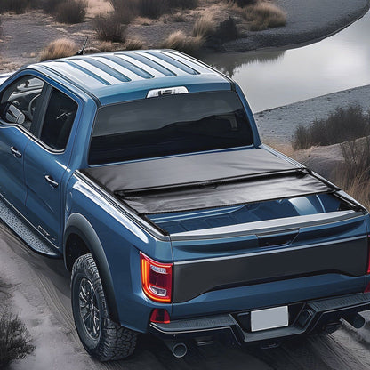 Truck Bed Cover, Roll Up Truck Bed Tonneau Cover, Compatible with 2009-2024 Ford F-150 Styleside Bed, for V952-JQSKCHBXGJQSDHHE9V0