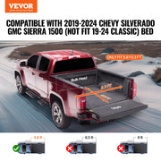 Truck Bed Cover, Roll Up Truck Bed Tonneau Cover, Compatible with 2019-2024 Chevy Silverado GMC Sierra 1500 V952-JQSKCHBXGJQSZJ02MV0