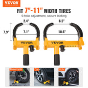 Wheel Lock, 2 Packs Universal Wheel Clamp Lock, Adjustable Anti Theft Trailer Lock Wheel Clamp, Heavy-duty V952-JQSLTS2J0000HVGE2V0