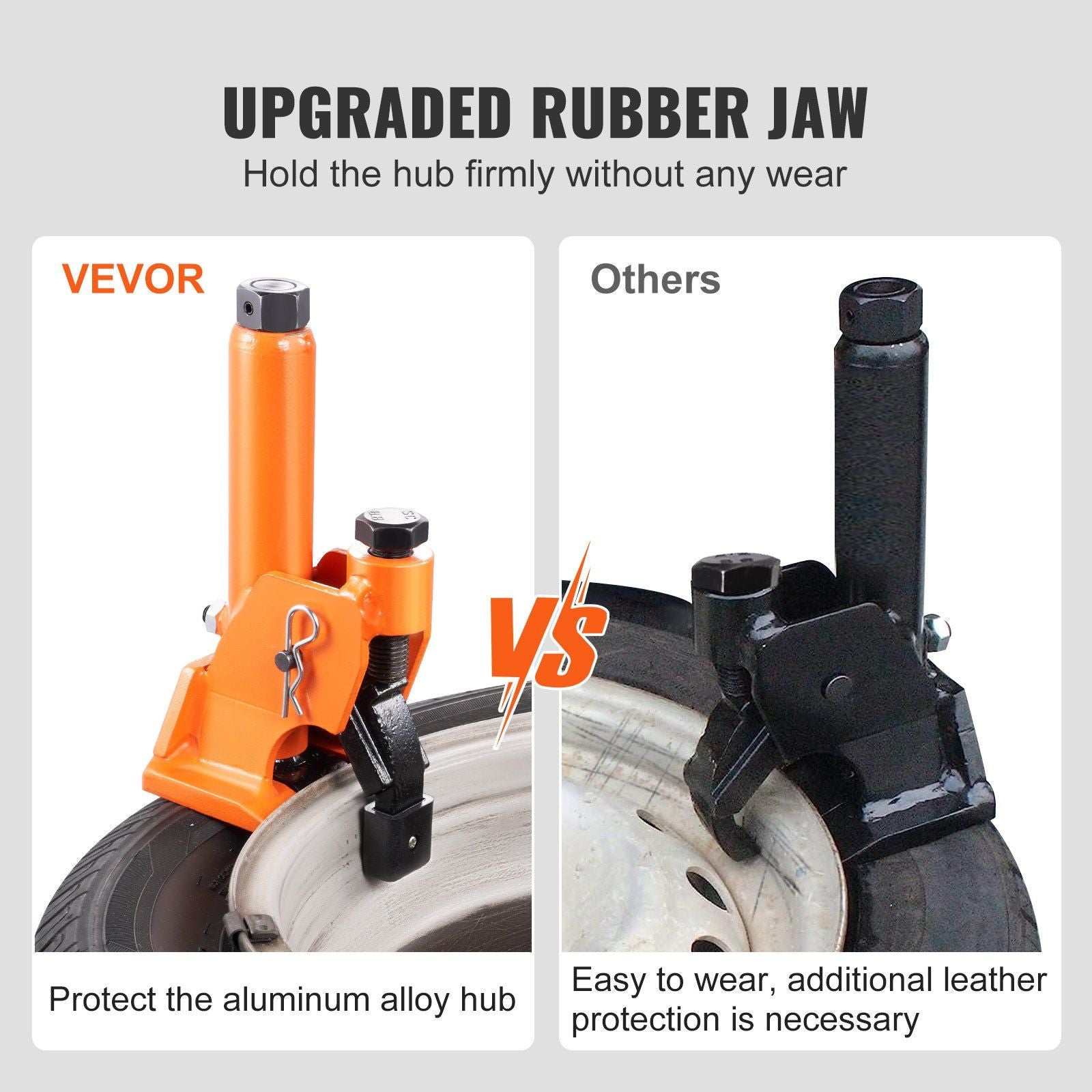 Manual Tire Bead Breaker, 96.5-106.7 mm Tires Changer Tool with Rubber Pad, Protect Aluminum Alloy Hubs, V952-JQSTQPSJLHJLGPSH8V0