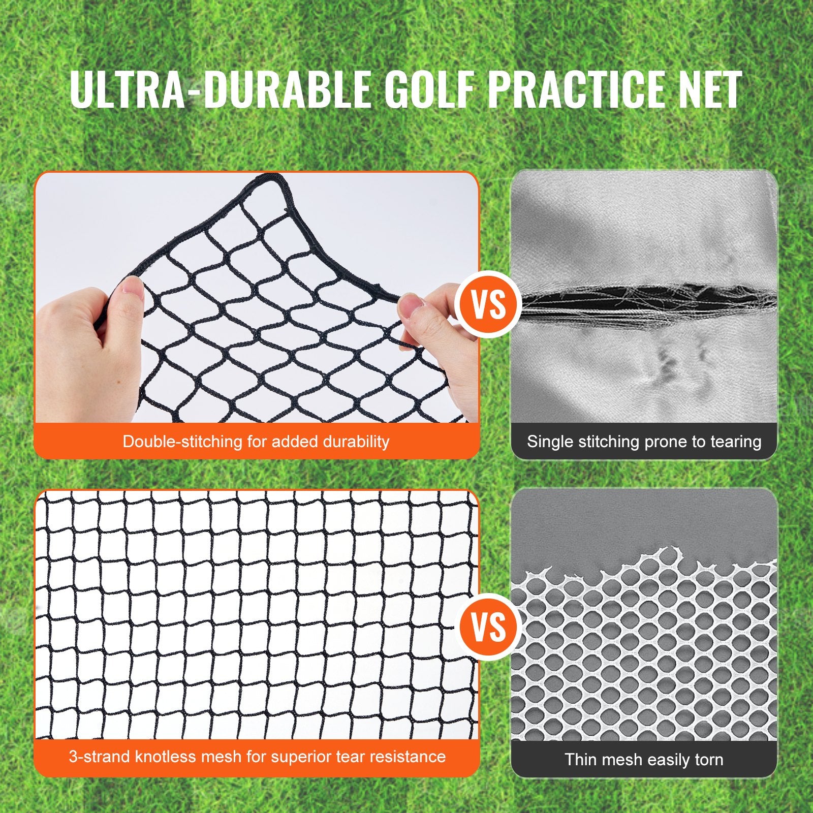 10x10ft Golf Practice Net Indoor Hitting Net for Baseball Hockey Soccer V952-JQW10X10YCDWM48OPV0