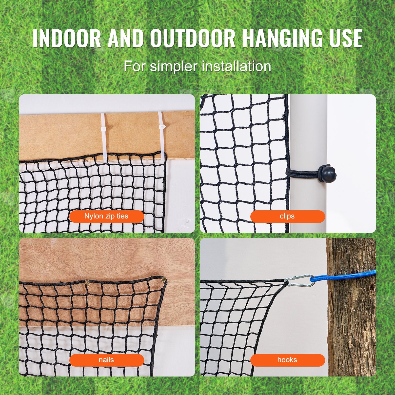 10x10ft Golf Practice Net Indoor Hitting Net for Baseball Hockey Soccer V952-JQW10X10YCDWM48OPV0