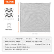 10x10ft Golf Practice Net Indoor Hitting Net for Baseball Hockey Soccer V952-JQW10X10YCDWM48OPV0