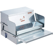 Automatic Chicken Feeder Galvanized Steel Poultry Feeder 25 lb 10 Chickens V952-JQWLQ25LBS00D0C1ZV0