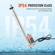 Linear Actuator 12V, 12 Inch High Load 330lbs/1500N Linear Actuator, 0.19"/s Linear Motion Actuator with V952-JQXXXZXQ12INGG3APV9