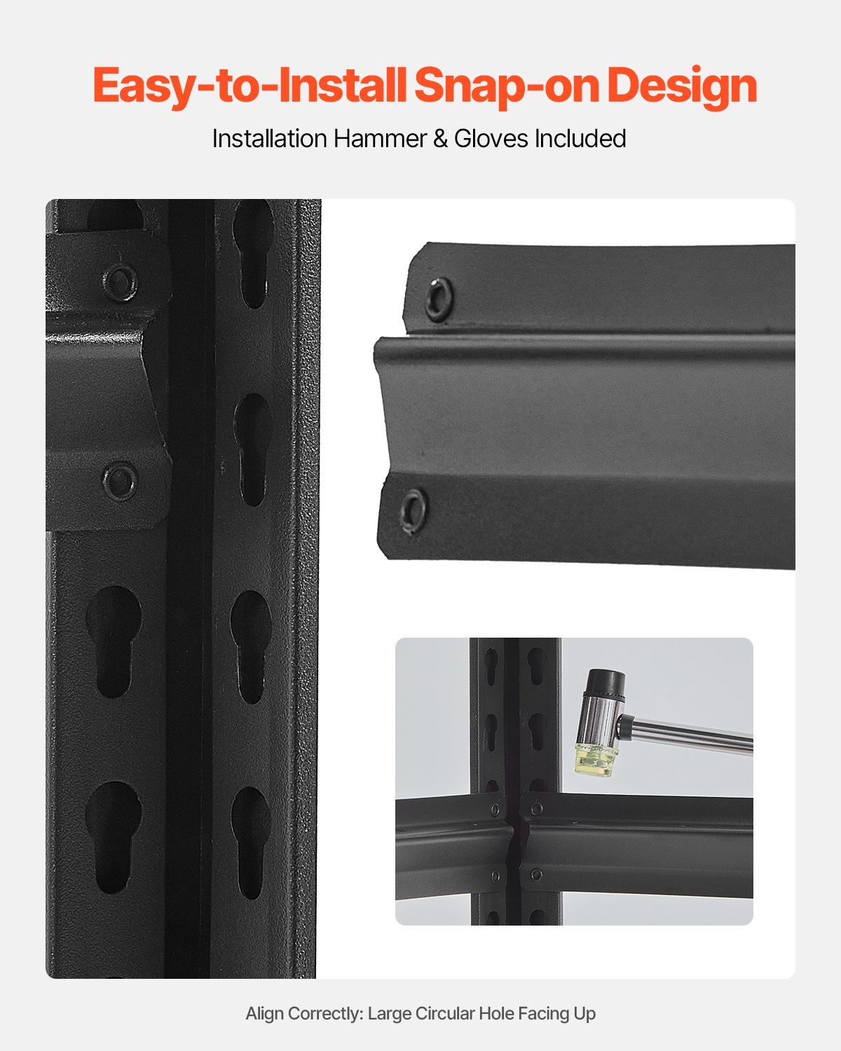 Storage Shelves, 2400 lbs, 4 Tier Garage Storage Shelving, 20" D x 40" W x 57" H Adjustable Metal Shelves for V952-JSBSXHJ20405S2LA2V0