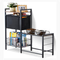 Pet Feeding Station with Storage Dog Food & Toy Organizer Raised Dog Bowls V952-JSCCHSWJ3622FIZLTV0