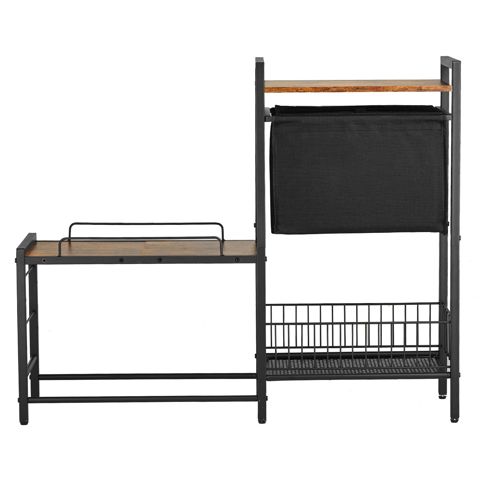 Pet Feeding Station with Storage Dog Food & Toy Organizer Raised Dog Bowls V952-JSCCHSWJ3622FIZLTV0