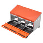 Chicken Nest Box, 3-Compartment, 15 to 30 in Stable & Corrosion-Resistant Metal Nesting Boxes with Inclined V952-JSCDX1530INCCC3QIV0