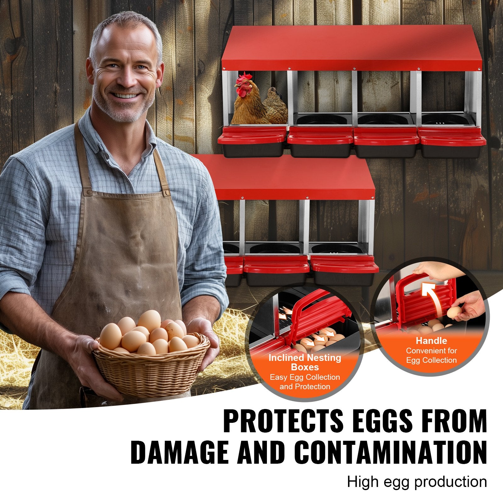 4-Compartment Chicken Nest Box Metal Box with Inclined Nesting Boxes V952-JSCDX1530INCI7BMTV0