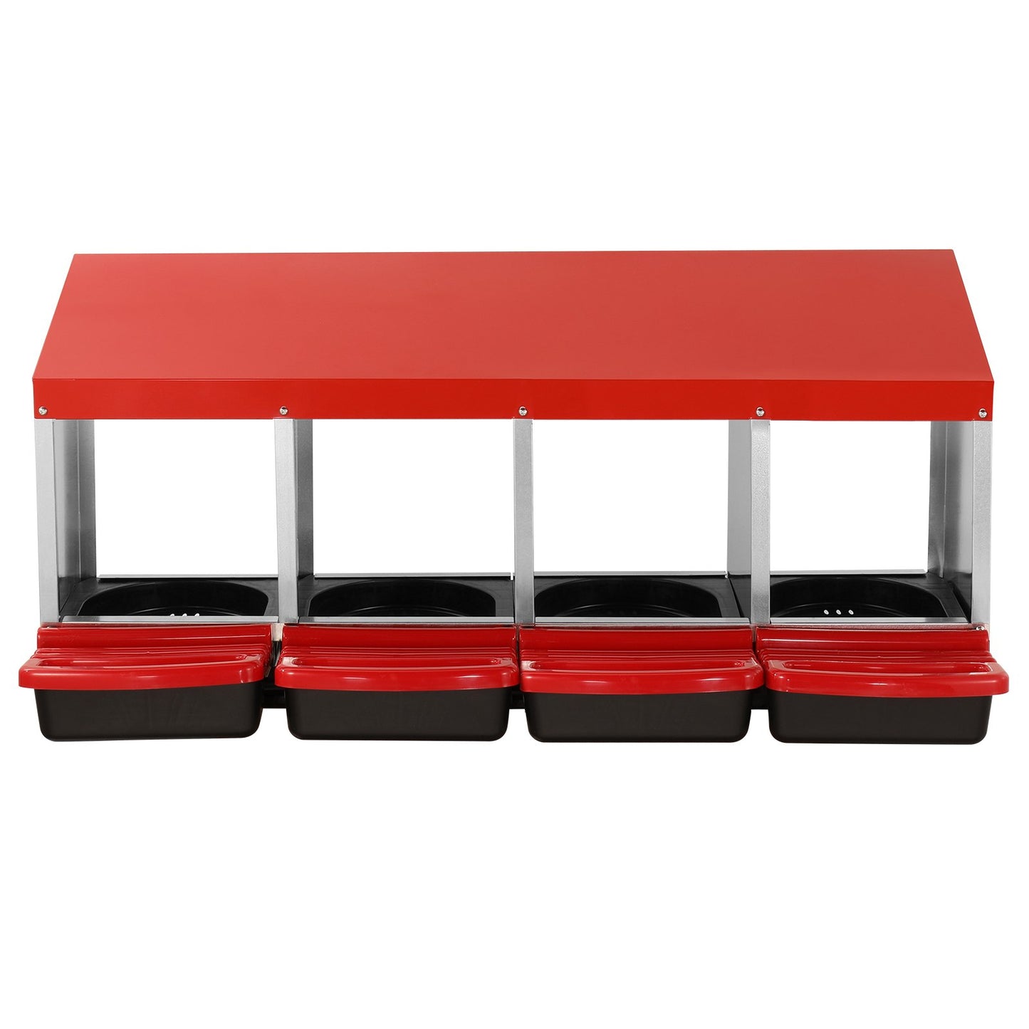 4-Compartment Chicken Nest Box Metal Box with Inclined Nesting Boxes V952-JSCDX1530INCI7BMTV0