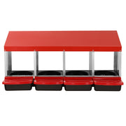 4-Compartment Chicken Nest Box Metal Box with Inclined Nesting Boxes V952-JSCDX1530INCI7BMTV0