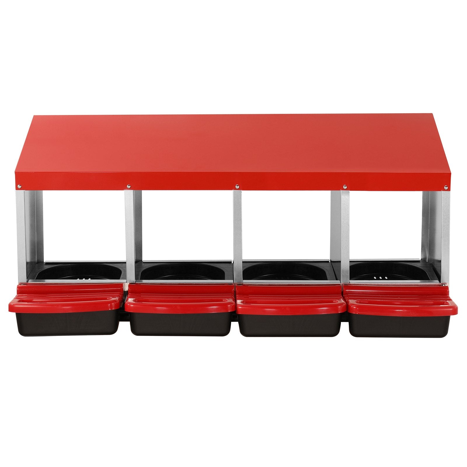 4-Compartment Chicken Nest Box Metal Box with Inclined Nesting Boxes V952-JSCDX1530INCI7BMTV0