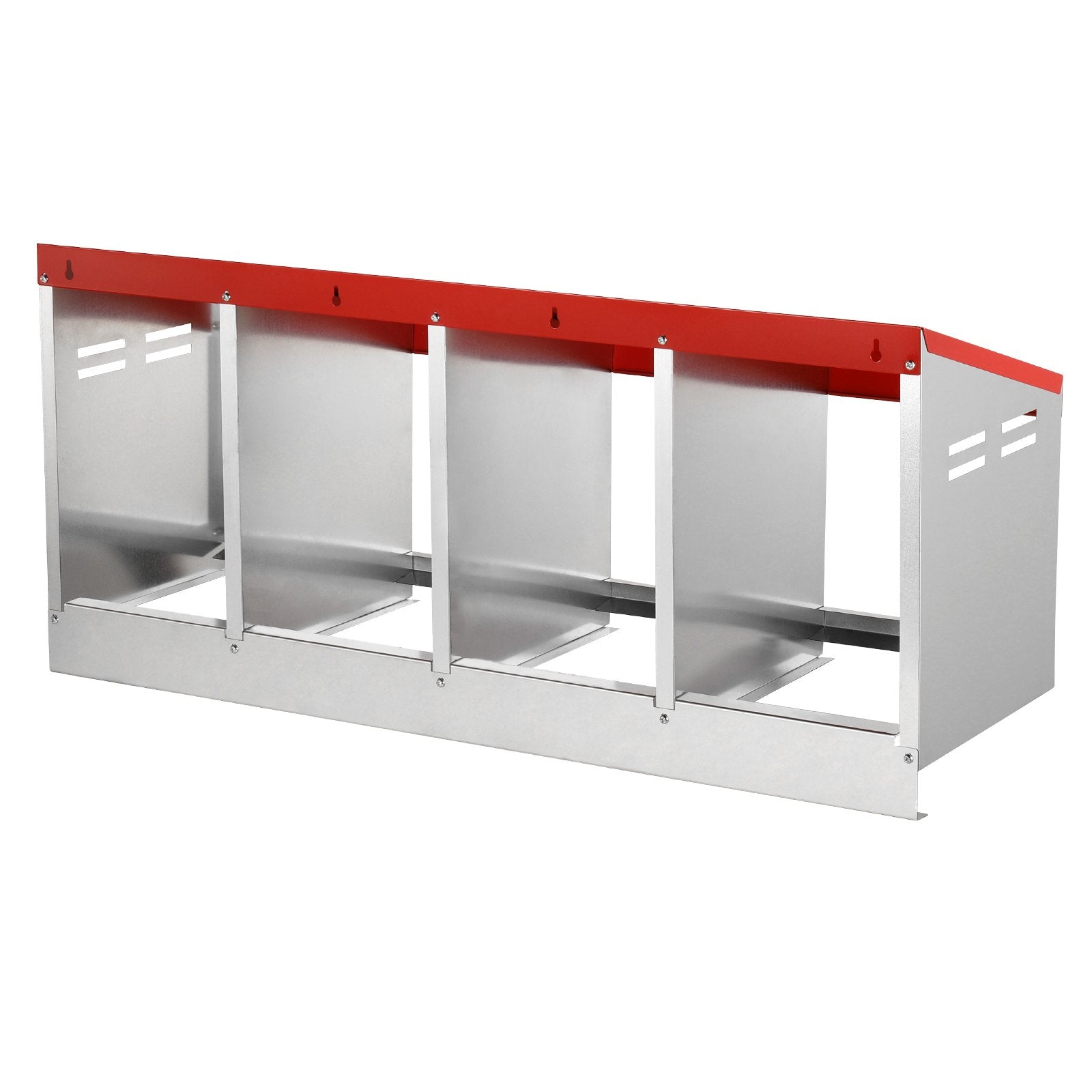 4-Compartment Chicken Nest Box Metal Box with Inclined Nesting Boxes V952-JSCDX1530INCI7BMTV0