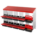 10-Compartment Chicken Nest Box Mental Box with Inclined Nesting Boxes V952-JSCDX3045INCT4Y3WV0
