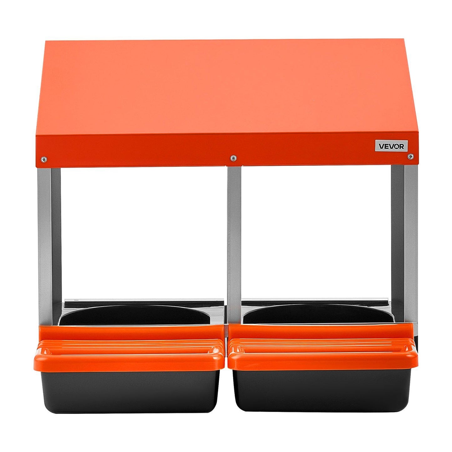 Chicken Nesting Boxes, 2 Compartments, Easy Egg Collection, Wall Mount, Easy to Assemble, Galvanized Steel V952-JSCDXJS2GJ15PZUI4001V0