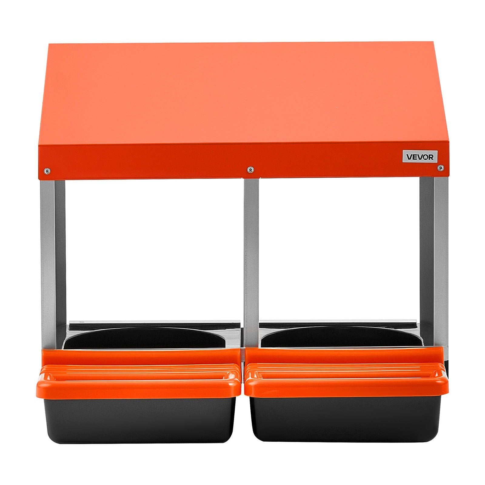 Chicken Nesting Boxes, 2 Compartments, Easy Egg Collection, Wall Mount, Easy to Assemble, Galvanized Steel V952-JSCDXJS2GJ15PZUI4001V0