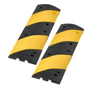 1000MM Rubber Speed Bump, 2 Pack, 2 Channel Heavy Duty Traffic Speed Hump, 9,979 kg/Axle Load Capacity, Cable V952-JSDDLBHPDDK2SDET4001V0