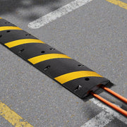 1830MM Rubber Speed Bump, 2 Channel, Heavy Duty Traffic Speed Hump, 9,979 kg/axle Load Capacity, Cable V952-JSDDLBHPDZK1UBYXX001V0