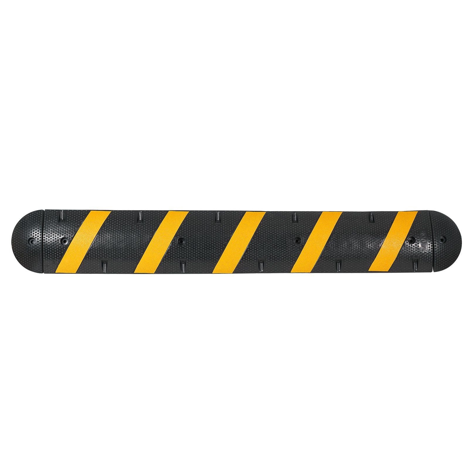 1830MM Rubber Speed Bump, 2 Channel, Heavy Duty Traffic Speed Hump, 9,979 kg/axle Load Capacity, Cable V952-JSDDLBHPDZK1UBYXX001V0