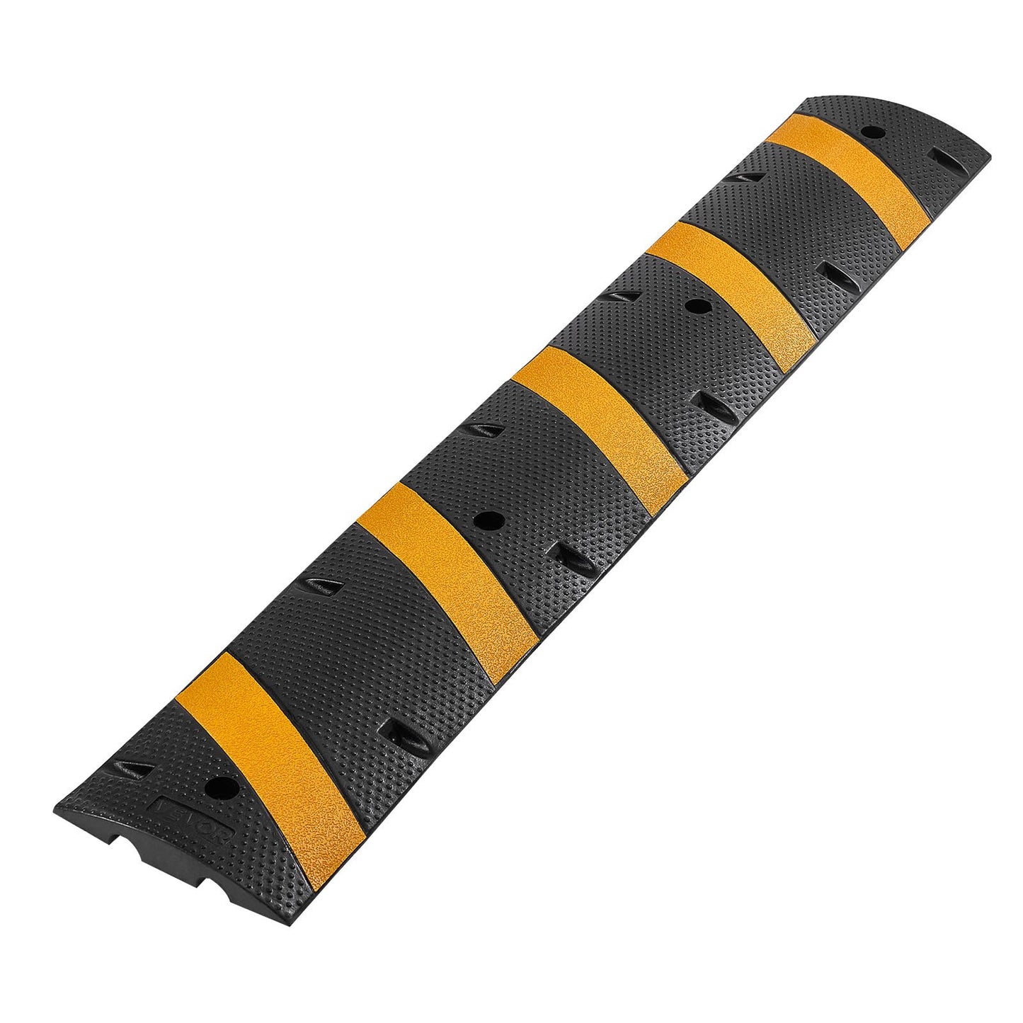 1830MM Rubber Speed Bump, 2 Pack, 2 Channel Heavy Duty Traffic Speed Hump, 9,979 kg/Axle Load Capacity, Cable V952-JSDDLBHPDZK2UP77S001V0