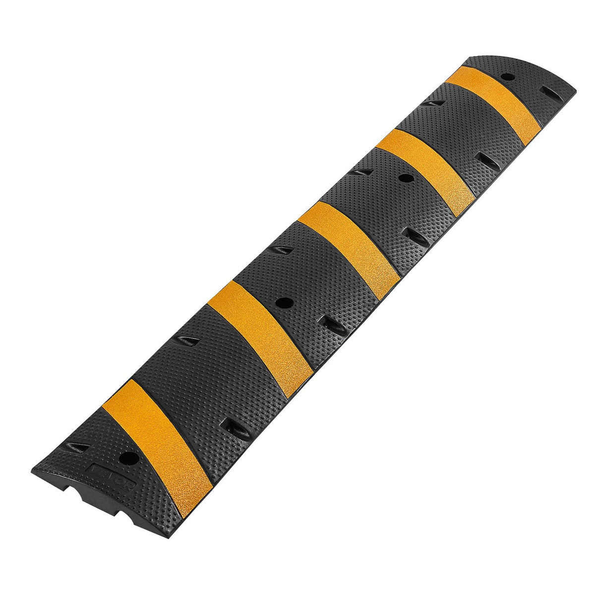 1830MM Rubber Speed Bump, 2 Pack, 2 Channel Heavy Duty Traffic Speed Hump, 9,979 kg/Axle Load Capacity, Cable V952-JSDDLBHPDZK2UP77S001V0