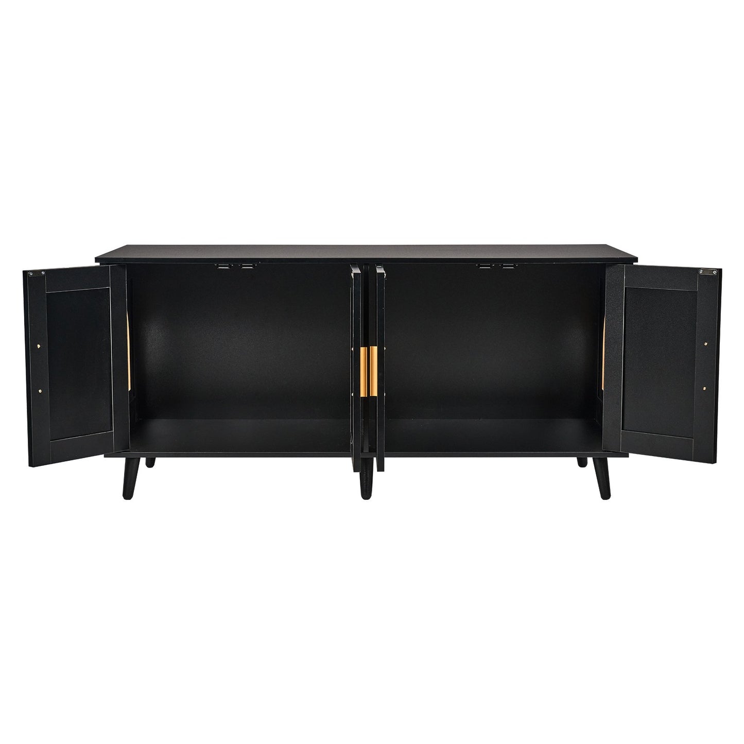 Cat Litter Box Enclosure Wooden Litter Box Furniture Hidden 2 Rooms Black V952-JSDMMSPWQ472J3GQVV0