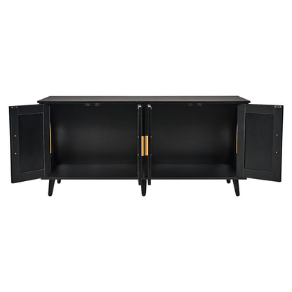 Cat Litter Box Enclosure Wooden Litter Box Furniture Hidden 2 Rooms Black V952-JSDMMSPWQ472J3GQVV0