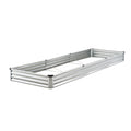 Metal Raised Garden Bed, 12 x 4 x 1 ft Outdoor Galvanized Planter Box, with Open Bottom, Large Planter Raised V952-JSFXZZCZFXDXNWRELV0