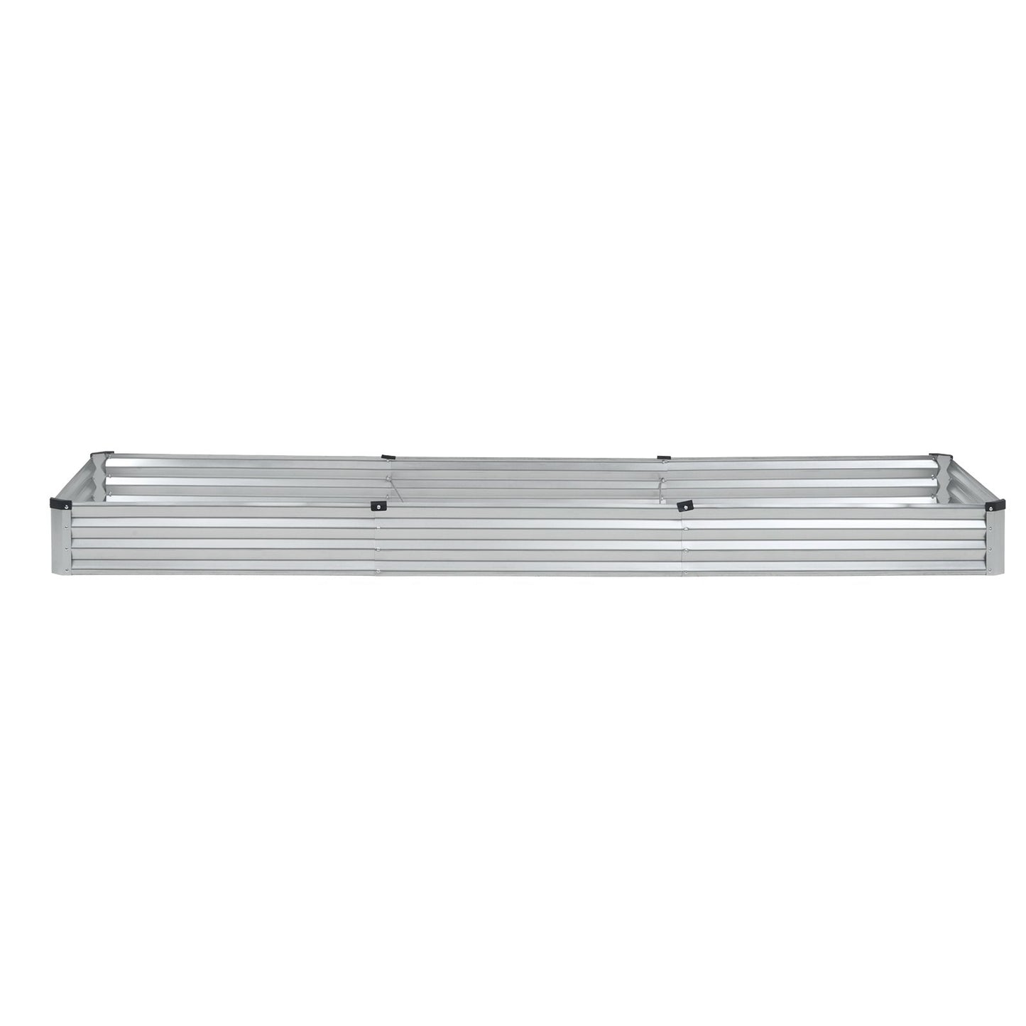 Metal Raised Garden Bed, 12 x 4 x 1 ft Outdoor Galvanized Planter Box, with Open Bottom, Large Planter Raised V952-JSFXZZCZFXDXNWRELV0