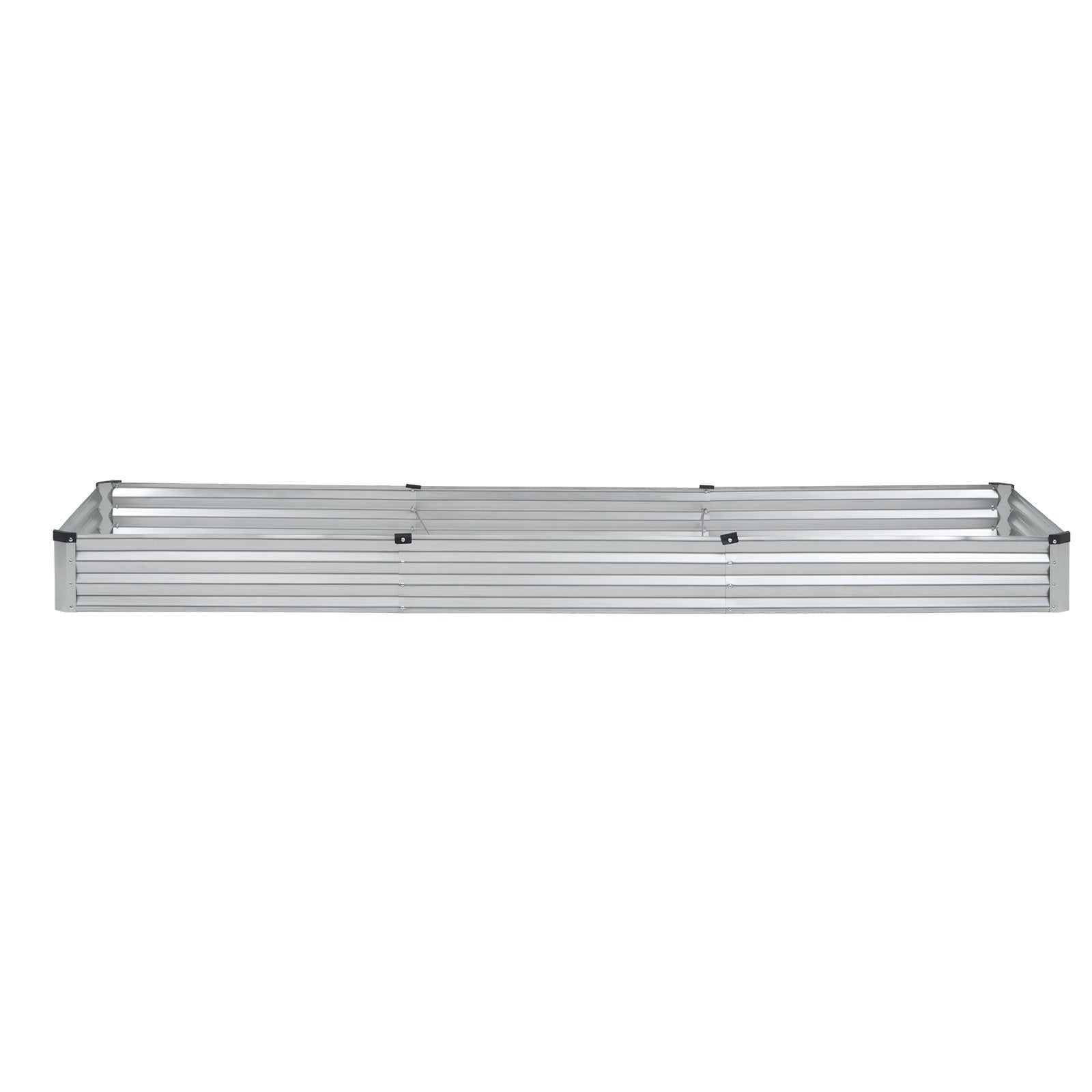 Metal Raised Garden Bed, 12 x 4 x 1 ft Outdoor Galvanized Planter Box, with Open Bottom, Large Planter Raised V952-JSFXZZCZFXDXNWRELV0