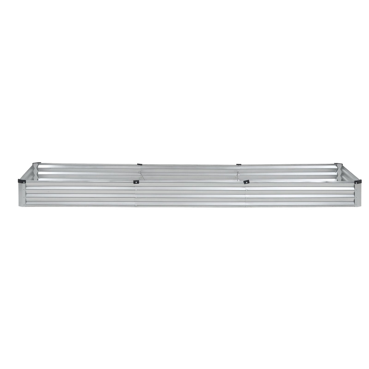 Metal Raised Garden Bed, 12 x 4 x 1 ft Outdoor Galvanized Planter Box, with Open Bottom, Large Planter Raised V952-JSFXZZCZFXDXNWRELV0
