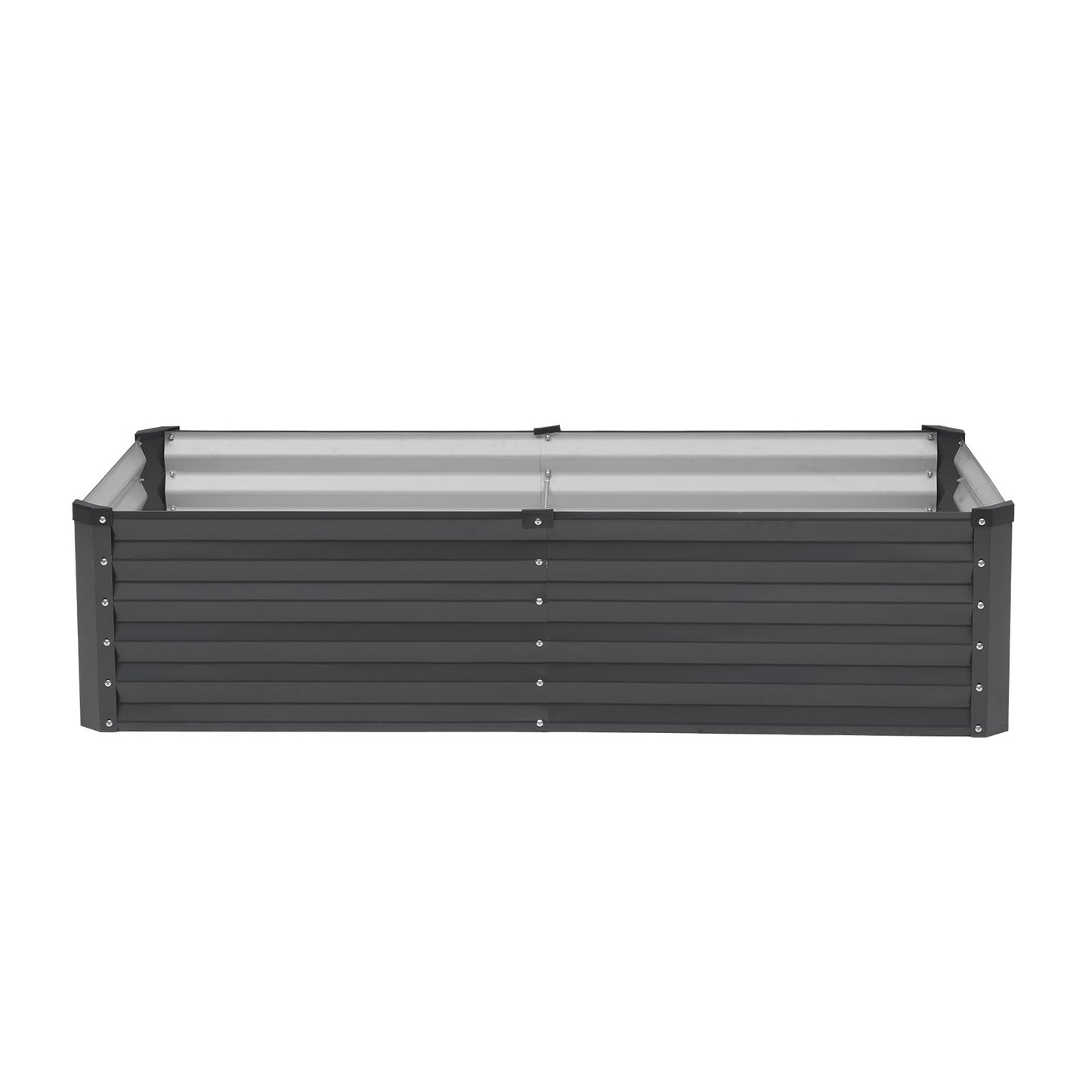 Metal Raised Garden Bed, 6 x 3 x 1.5 ft Outdoor Galvanized Planter Box, with Open Bottom, Large Planter V952-JSFXZZCZFXSHLZRC4V0