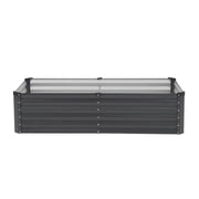 Metal Raised Garden Bed, 6 x 3 x 1.5 ft Outdoor Galvanized Planter Box, with Open Bottom, Large Planter V952-JSFXZZCZFXSHLZRC4V0