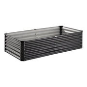 Metal Raised Garden Bed, 6 x 3 x 1.5 ft Outdoor Galvanized Planter Box, with Open Bottom, Large Planter V952-JSFXZZCZFXSHLZRC4V0