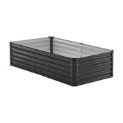 Metal Raised Garden Bed, 6 x 3 x 1.5 ft Outdoor Galvanized Planter Box, with Open Bottom, Large Planter V952-JSFXZZCZFXSHLZRC4V0