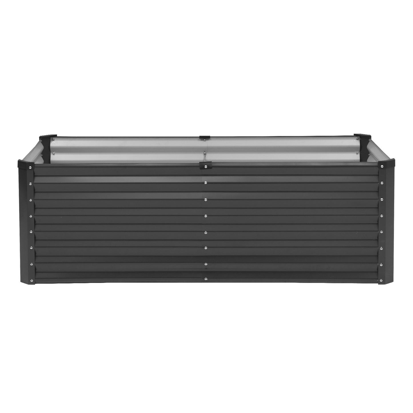 Metal Raised Garden Bed, 6 x 3 x 2 ft Outdoor Galvanized Planter Box, with Open Bottom, Large Planter Raised V952-JSFXZZCZFXSLG0SR1V0