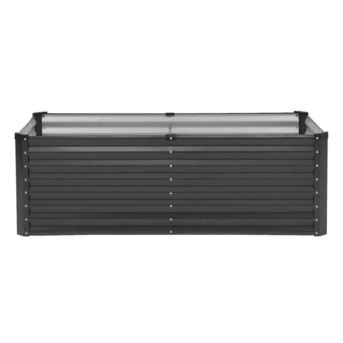 Metal Raised Garden Bed, 6 x 3 x 2 ft Outdoor Galvanized Planter Box, with Open Bottom, Large Planter Raised V952-JSFXZZCZFXSLG0SR1V0