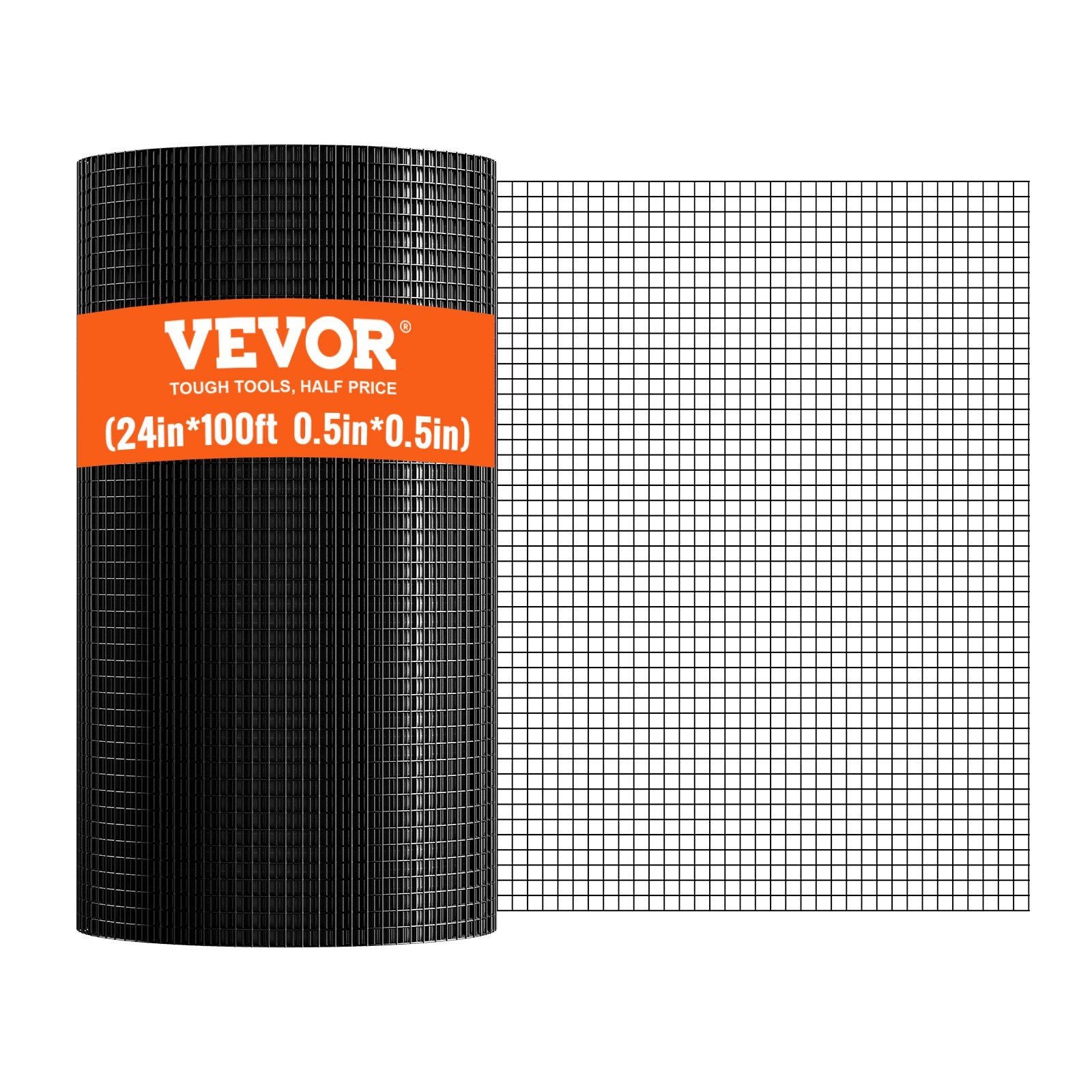 Hardware Cloth, 24'' x 100' Galvanized Wire Mesh Roll, 19 Gauge Chicken Wire Fence Roll, Vinyl Coating Metal V952-JSGSWL24IN10UVQ61V0