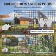 Hardware Cloth, 24'' x 100' Galvanized Wire Mesh Roll, 19 Gauge Chicken Wire Fence Roll, Vinyl Coating Metal V952-JSGSWL24IN10UVQ61V0